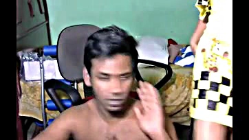 Sexy South Indian newlyweds get naughty on cam