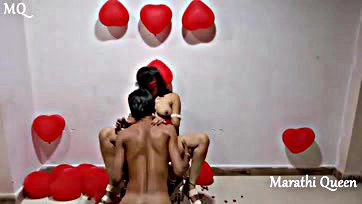 Indian hardcore sex with cum on big ass