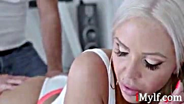 Nina Elle's bossy needs get satisfied by horny staff