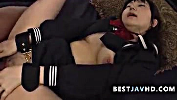 Teen Reina Takayama gets throat-fucked and facialed