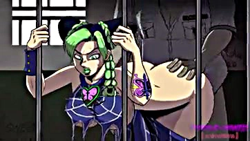 Jolyne's thotting ass gets brutally interrogated