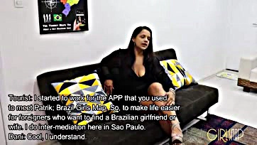 Bruna Lopes gets intimate with a Brazilian tourist