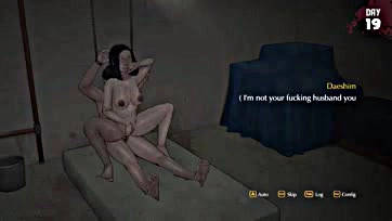 Fatalistic succubus seduces undead tenant in dark alley