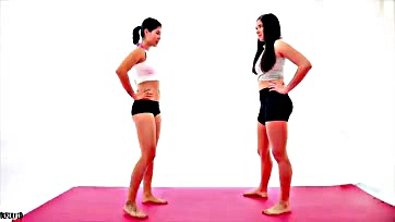 Furious females face-off in brutal, sweaty, and nasty yoga battle