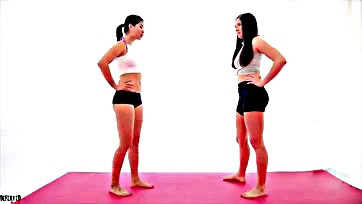 Furious females face-off in brutal, sweaty, and nasty yoga battle