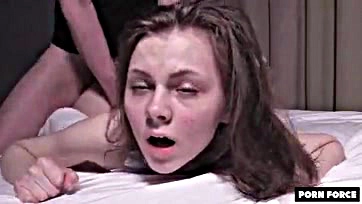 Teen submissive cum dumpster gets bleached raw