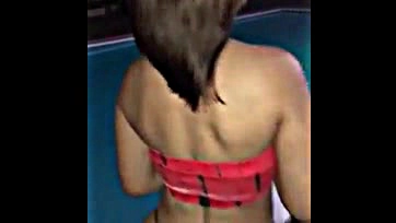 Dominican chick gets freaky in pool, no shame