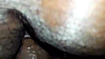 BBC makes BBW woman with hairy anus scream