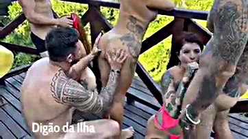 Orgy outdoors with hottest pornstars on Xvideos