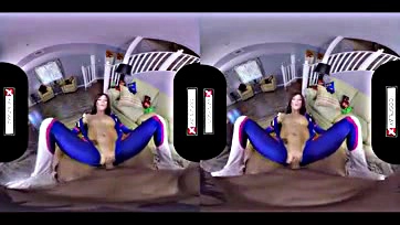 VR gamer girl gets pounded in virtual reality