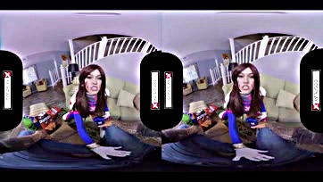 VR gamer girl gets pounded in virtual reality