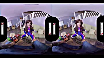 VR gamer girl gets pounded in virtual reality