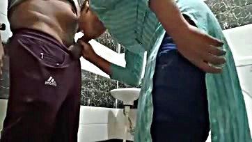 Young sis caught watching explicit vid in bathroom