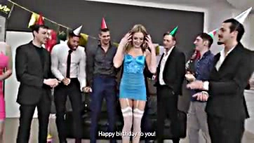 Lana's birthday surprise: rough sex and deep anal