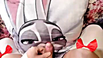 Boy masturbates, cums loudly while Judy Hopps watches