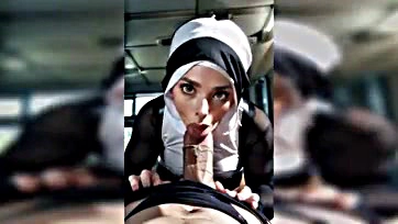 Explicit 3D animation of nun sex without censorship