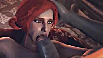 Triss Merigold's fantasy involves explicit sex and cumshots