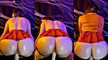 Velma's massive booty teases a cock for milking