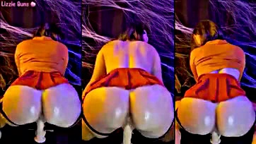 Velma's massive booty teases a cock for milking