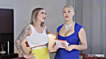 Karma Rx talks about her massive tits and cock worship