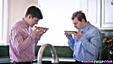 Two teens crave pie-fucking over sex