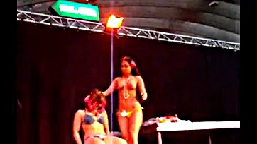 Femme fatale Miss Tiaré gets nasty in Nice