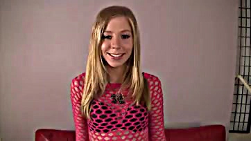 Youthful blonde gets multiple penetrations and creampie