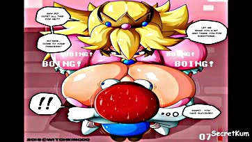 Mario's princess fantasy turns into cock-hungry, horny nightmare