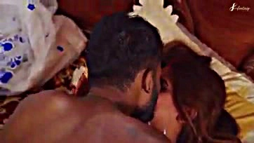 Fresh bride gets intimate with hubby on honeymoon night