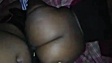 Jamaican woman takes dick doggystyle, thick and fat