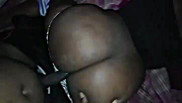 Jamaican woman takes dick doggystyle, thick and fat