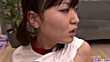 Ryo Asaka receives oral sex and facial cum