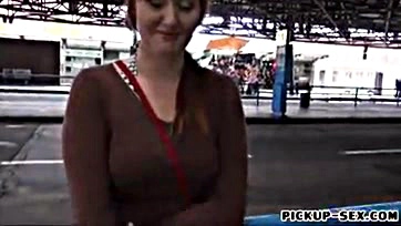 Helen exposes breasts, gets screwed at bus stop