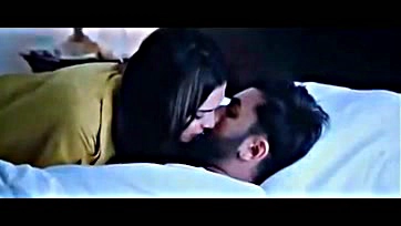 Filthy romance: Ranbir's tongue action on Deepika's lips