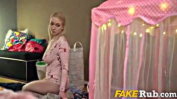 Fam's stuck tent romp gets super horny and messy