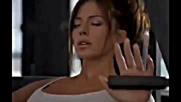 Foxy Krista Allen gets nasty at the gym