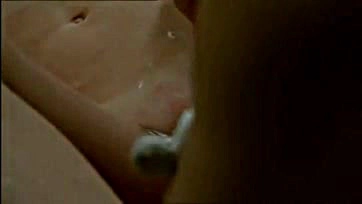 Teen girl gets shaved and gives a blowjob