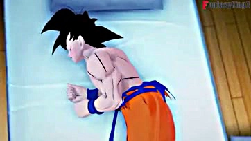 Goku gets cuckholded and fucked by Chichi and Gohan