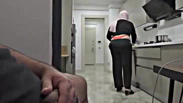 Arab stepmom gets her tight ass brutally fucked