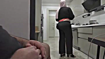 Arab stepmom gets her tight ass brutally fucked