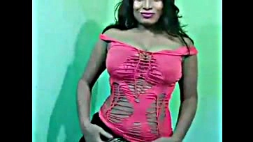 Bangladeshi model's massive tits on live cam show