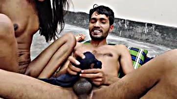 Desi couple's intense sex session gets wild and crazy