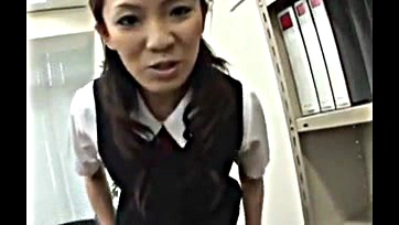 Sexy Japanese office ladies worship smelly feet POV