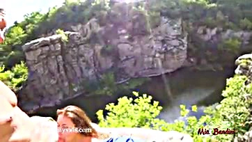 Public sex on cliff, Mia Bandini involved