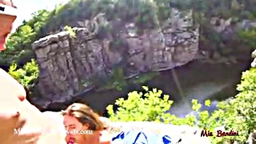 Public sex on cliff, Mia Bandini involved