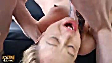 Extreme rough anal sex and creampie