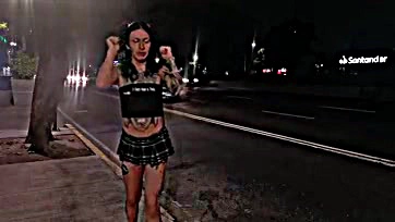 Public streetwalker's last drop of shame exposed