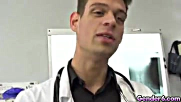 Trans nurse Angelina gets brutally fucked by a doc