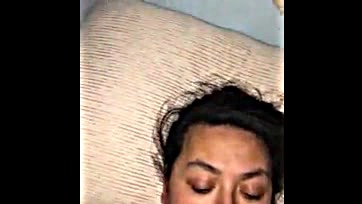 Asian wife begs for explicit facial cum