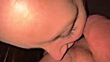 Unshaven woman's intimate moment captured in extreme close-up